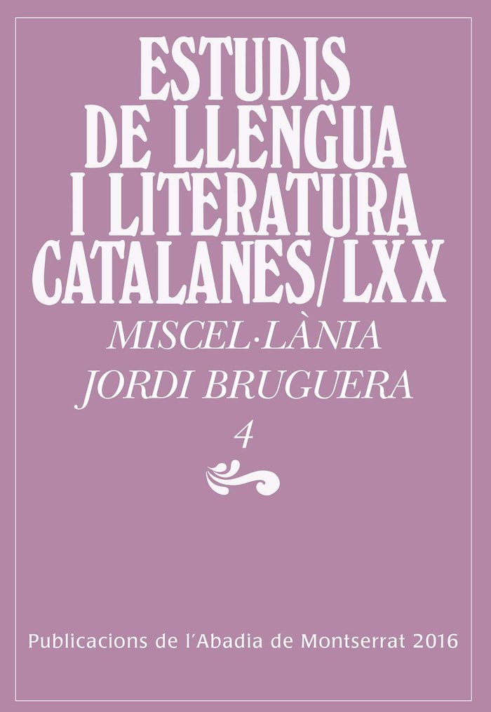 Miscel·lània Jordi Bruguera, 4, de Varios autores | portada del libro