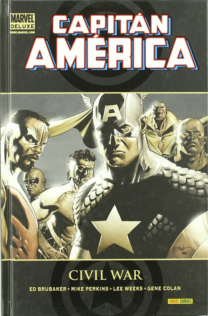 CAPITAN AMERICA 4: CIVIL WAR, de BRUBAKER | portada del libro