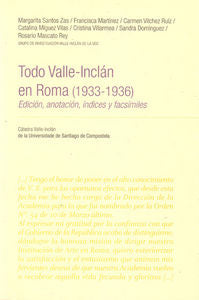 VI/5-Todo Valle-Inclán en Roma (1933-1936), de Santos Zas, Margarita et al. | portada del libro