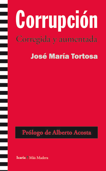 Corrupción, de Tortosa Blasco, José María | portada del libro