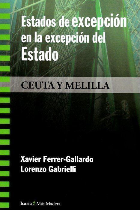 Estados de excepción en la excepción del Estado, de Ferrer-Gallardo, Xavier | portada del libro