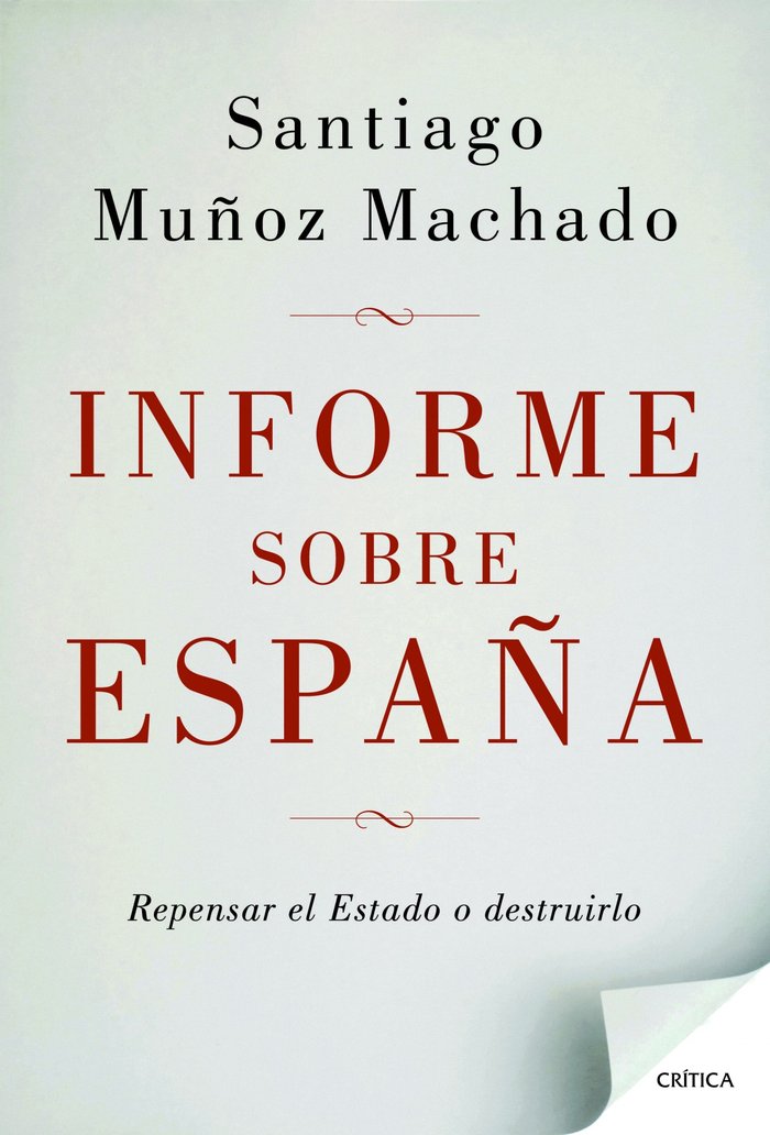 Informe sobre España, de Muñoz Machado | portada del libro