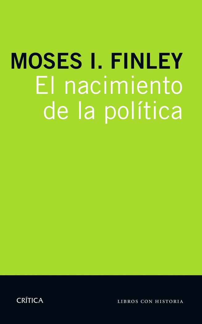 El nacimiento de la política, de Finley | portada del libro