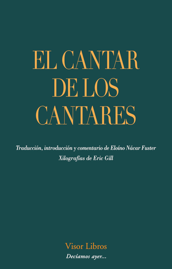EL CANTAR DE LOS CANTARES, de ANONIMO | portada del libro