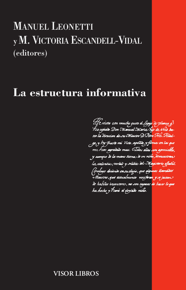 LA ESTRUCTURA INFORMATIVA, de MANUEL LEONETTI | portada del libro