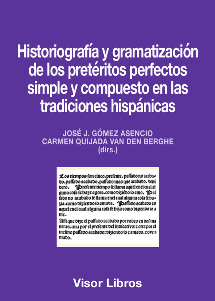 HISTORIOGRAFIA Y GRAMATIZACION DE LOS PRETERITOS PERFECTOS S, de GOMEZ ASENCIO, JOSE J. | portada del libro