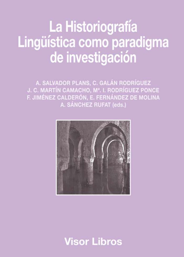 La historiografía Lingüística como paradigma de investigación, de Plans, Salvador | portada del libro