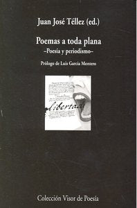 Poemas a toda plana, de Téllez, Juan José | portada del libro