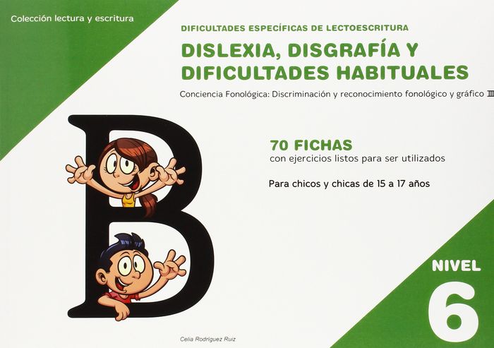 Dificultades específicas de lectoescritura: dislexia, disgrafía y dificultades habituales, de Rodríguez Ruiz | portada del li