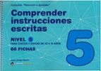 COMPRENDER INSTRUCCIONES ESCRITAS NIVEL 5, de Jesús Jarque García | portada del libro