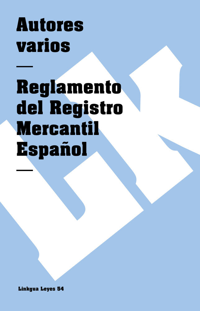 REGLAMENTO DEL REGISTRO MERCANTIL ESPAÑOL, de Varios, Autores | portada del libro