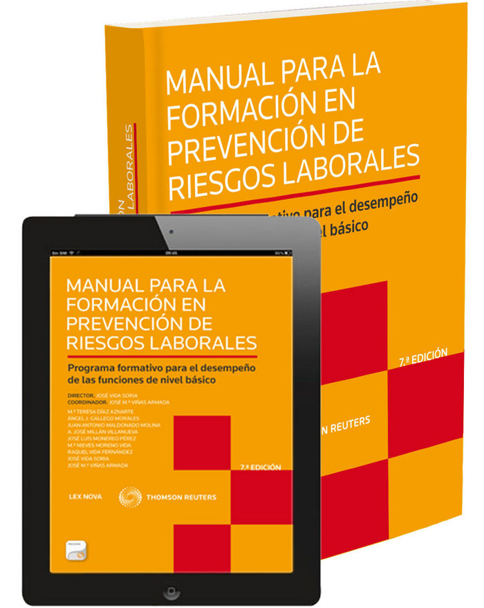 Manual para la formación en prevención de riesgos laborales (Papel + e-book), de Díaz Aznarte, M.ª Teresa | portada del libro