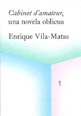 Cabinet d´amateur, una novela oblicua | portada del libro