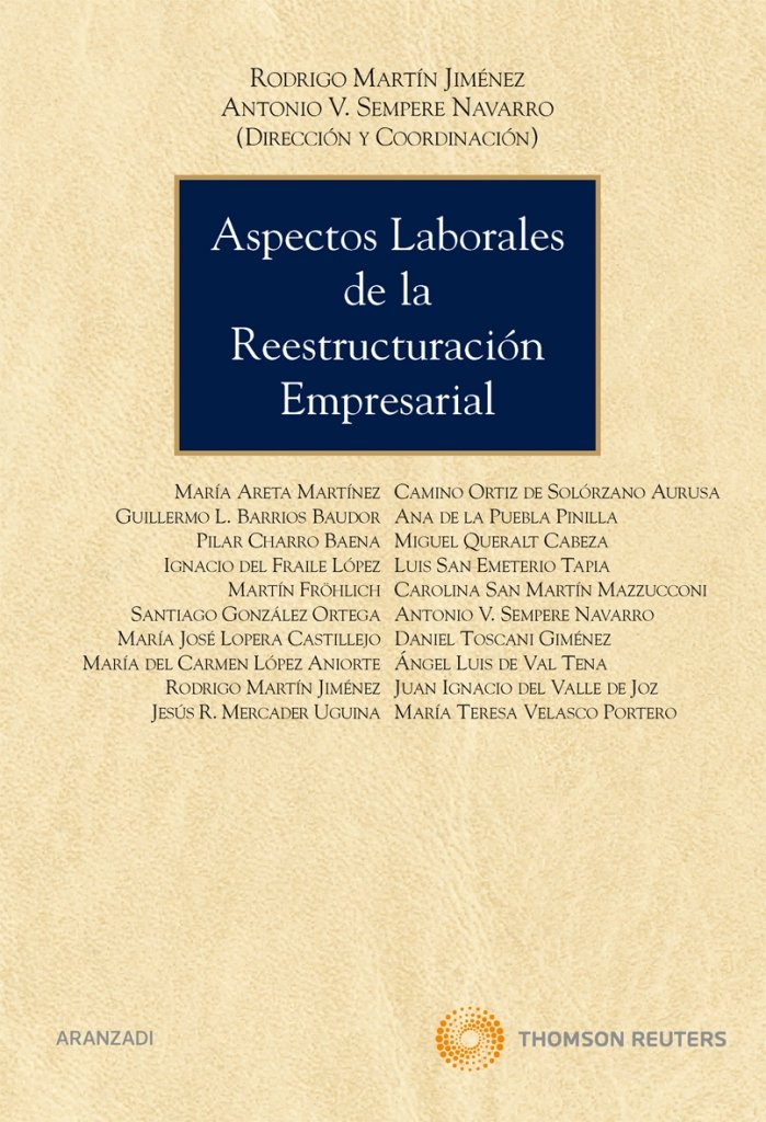 Aspectos laborales de la reestructuración empresarial, de Martín Jiménez, Rodrigo | portada del libro