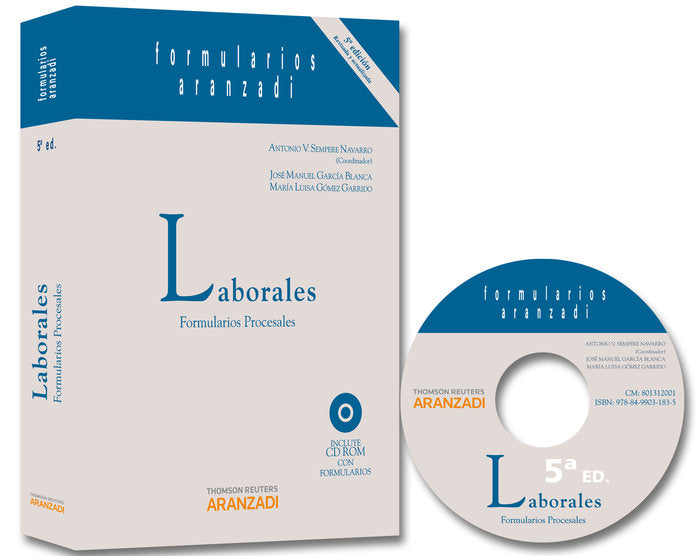 Formularios laborales - Formularios procesales, de García Blanca, José Manuel | portada del libro