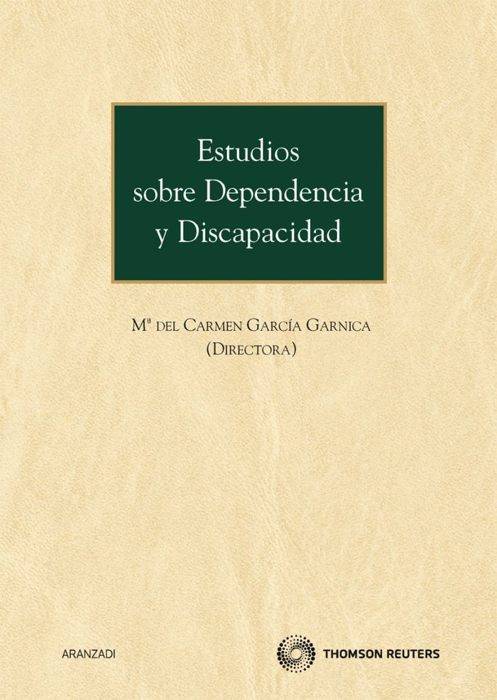 Estudios sobre dependencia y discapacidad, de García Garnica, Mª del Carmen | portada del libro
