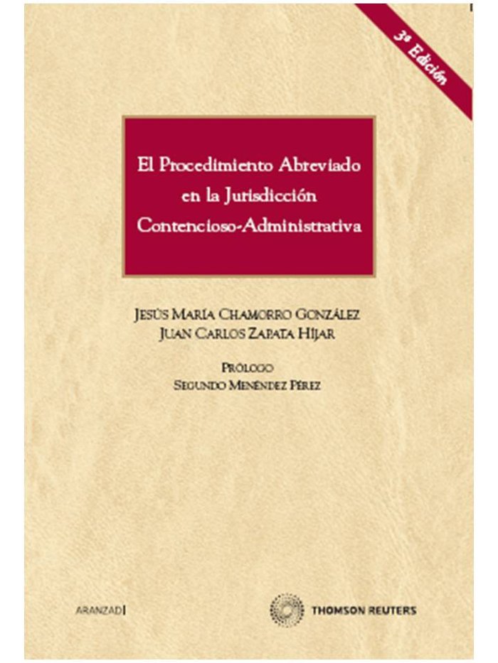 El Procedimiento Abreviado en la Jurisdicción Contencioso-Administrativa, de Chamorro González, Jesús María | portada del lib