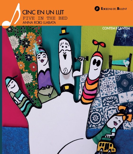 Cinc en un llit | portada del libro