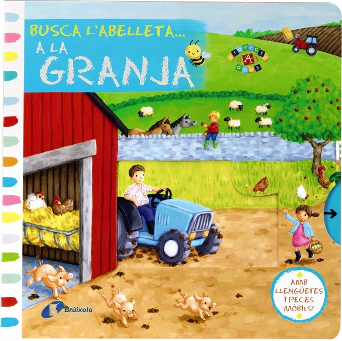 Busca l'abelleta... A la granja, de Macmillan Publishers | portada del libro