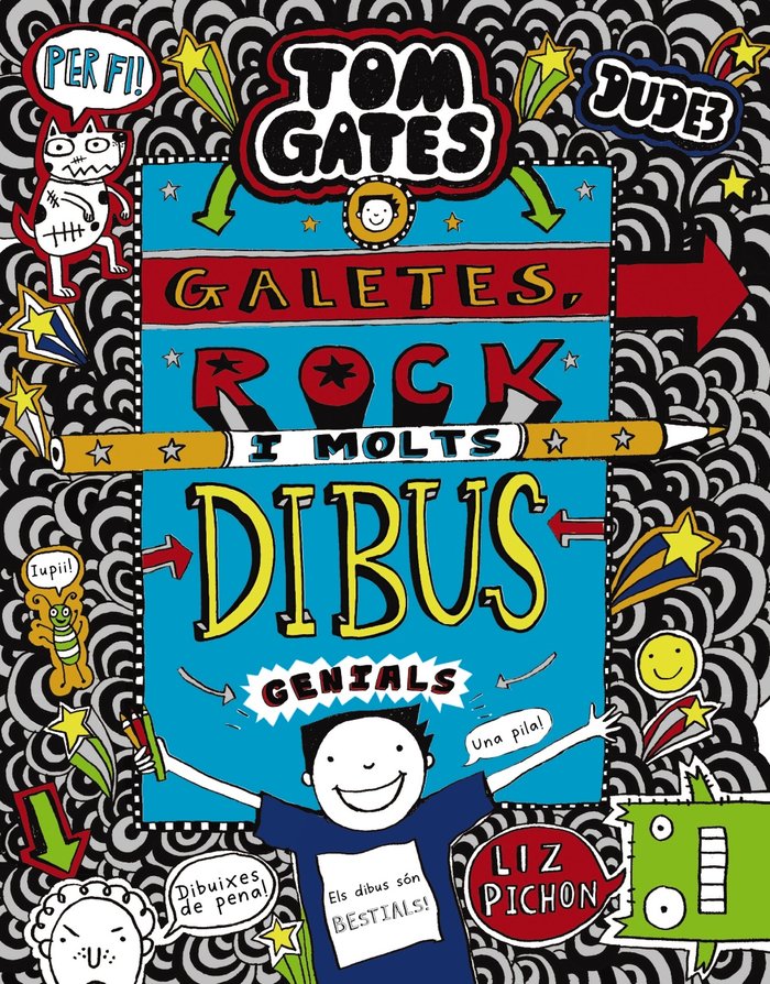 Tom Gates: Galetes, rock i molts dibus genials, de Pichon, Liz | portada del libro