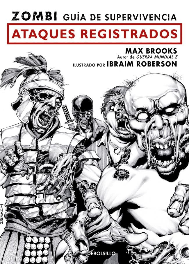 Zombi. Guía de supervivencia: ataques registrados, de Brooks, Max | portada del libro