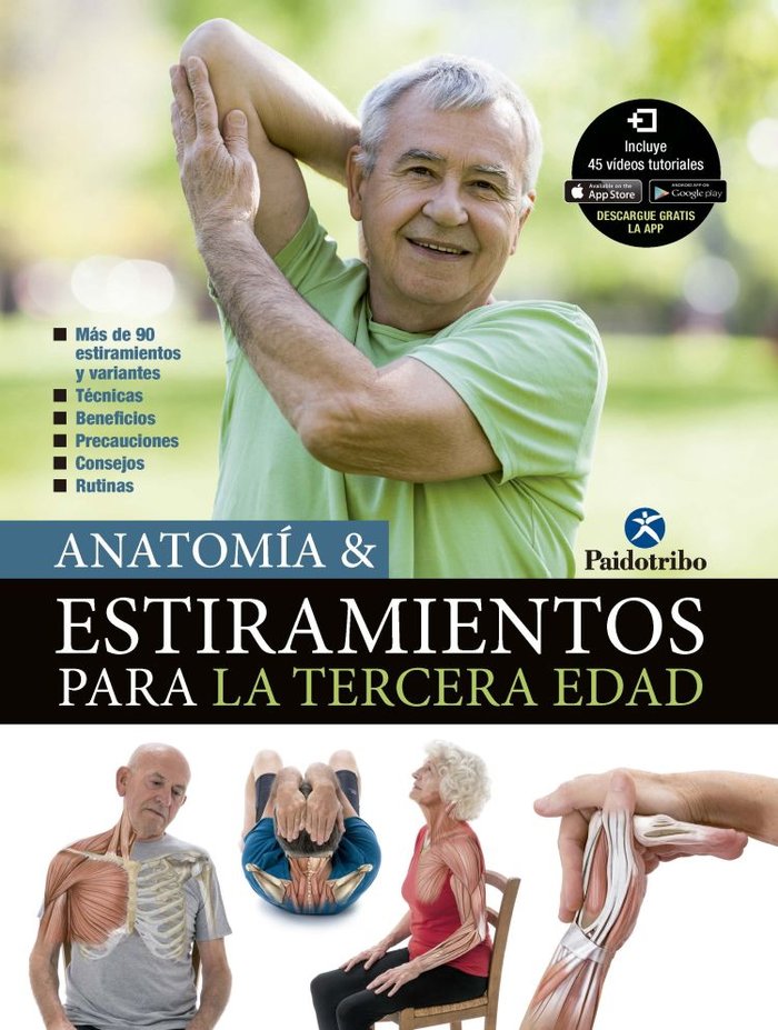 Anatomía & estiramientos para la tercera edad, de Portal Torices, María José | portada del libro
