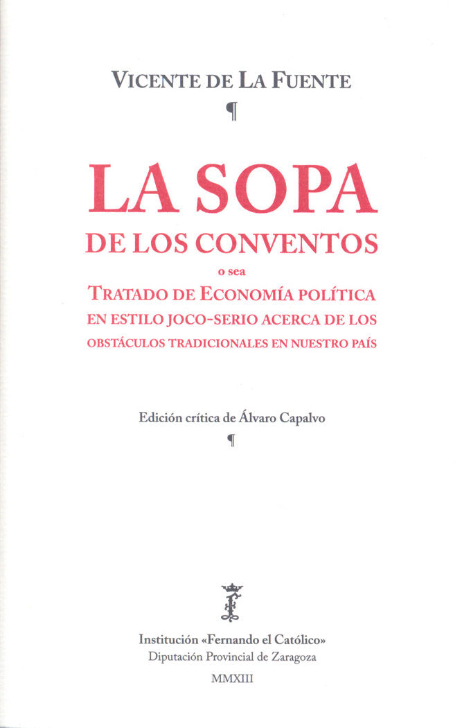 SOPA DE LOS CONVENTOS, LA, de FUENTE | portada del libro