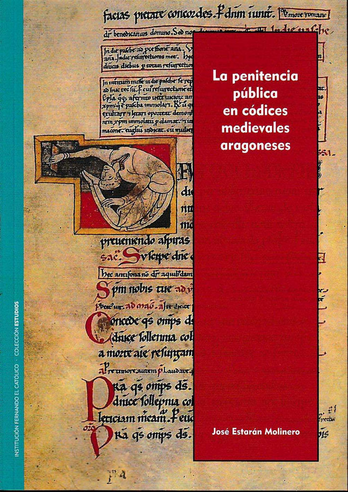 La penitencia pública en códices medievales aragoneses, de Estarán Molinero | portada del libro