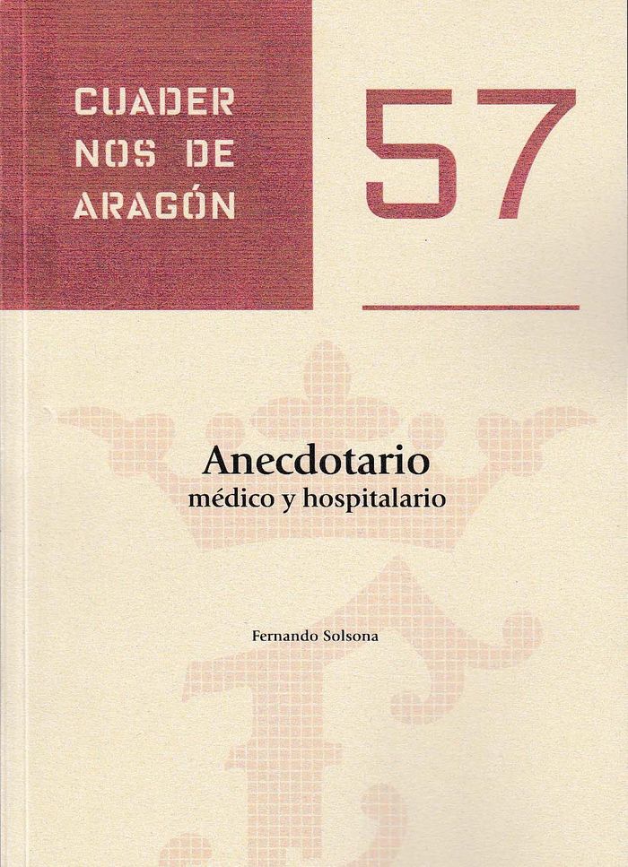 Anecdotario médico y hospitalario, de Solsona Motrel | portada del libro