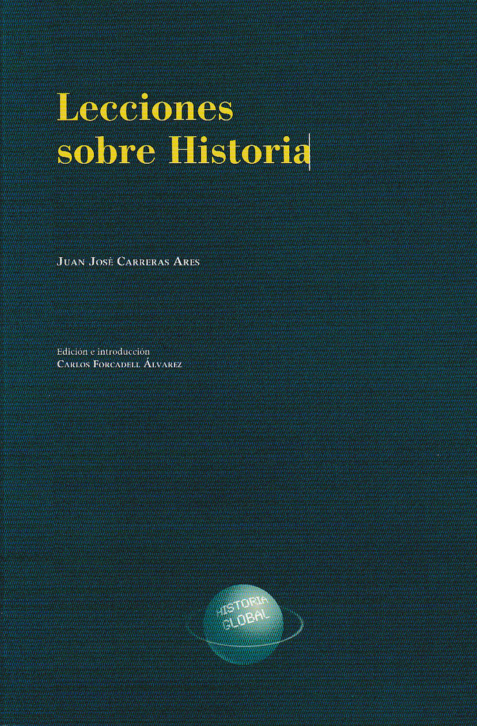 Lecciones de Historia, de Carreras Ares | portada del libro