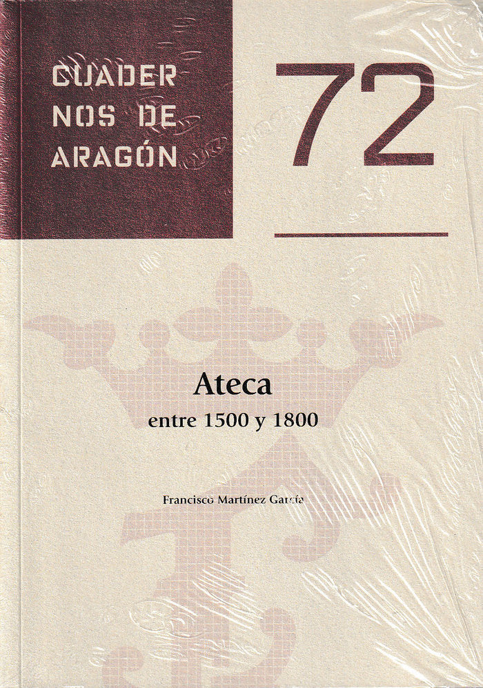 Ateca entre 1500 y 1800, de Martínez García | portada del libro