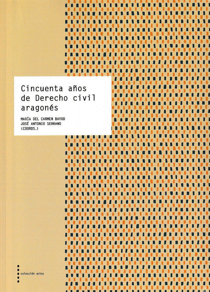 Cincuenta años de Derecho civil aragonés, de Varios autores | portada del libro
