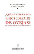 ¿Qué esconden los viejos corrales de Ovejas?, de L.M. FERRER MAYAYO | portada del libro