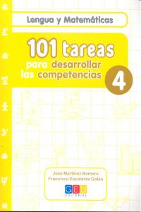 101 Tareas para desarrolar las competencias. Cuaderno 4, de Martínez Romero, José | portada del libro