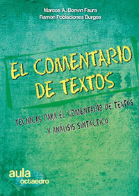 El comentario de textos, de Bonvin Faura, Marcos Andrés | portada del libro
