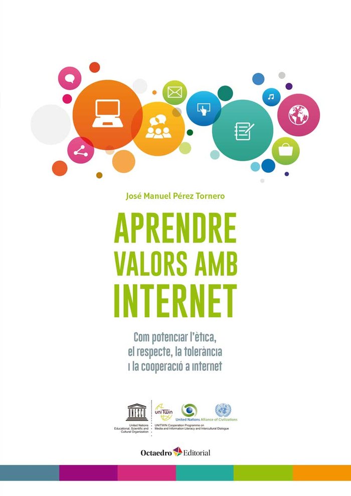 Aprendre valors amb internet, de Pérez Tornero, José Manuel | portada del libro
