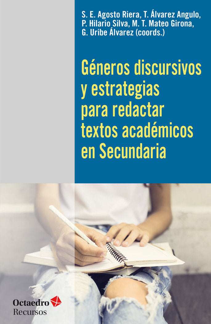 G_neros discursivos y estrategias para redactar textos acad_micos en Secundaria, de Agosto Riera, Silvia E. | portada del lib