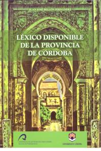 Léxico disponible de la provincia de Córdoba, de Bellón Fernández | portada del libro