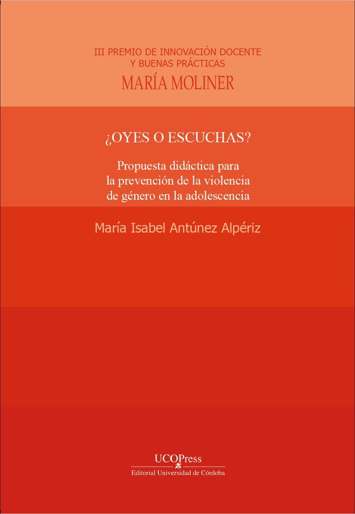 OYES O ESCUCHAS, de ANTUNEZ ALPERIZ, MARIA ISABEL | portada del libro
