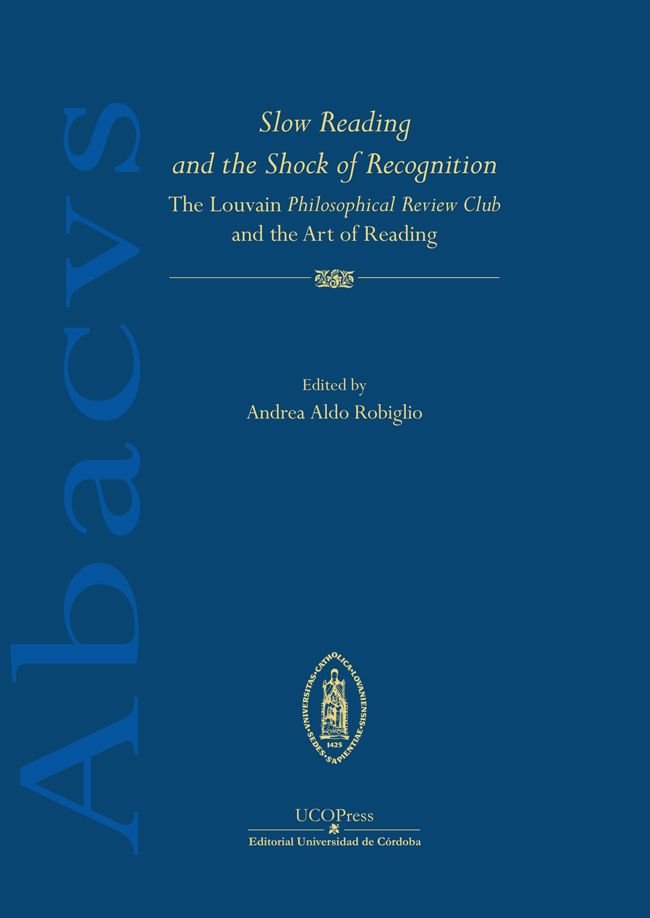 SLOW READIN AND THE SHOCK OF RECOGNITION THE LOUVAIN PHISO | portada del libro