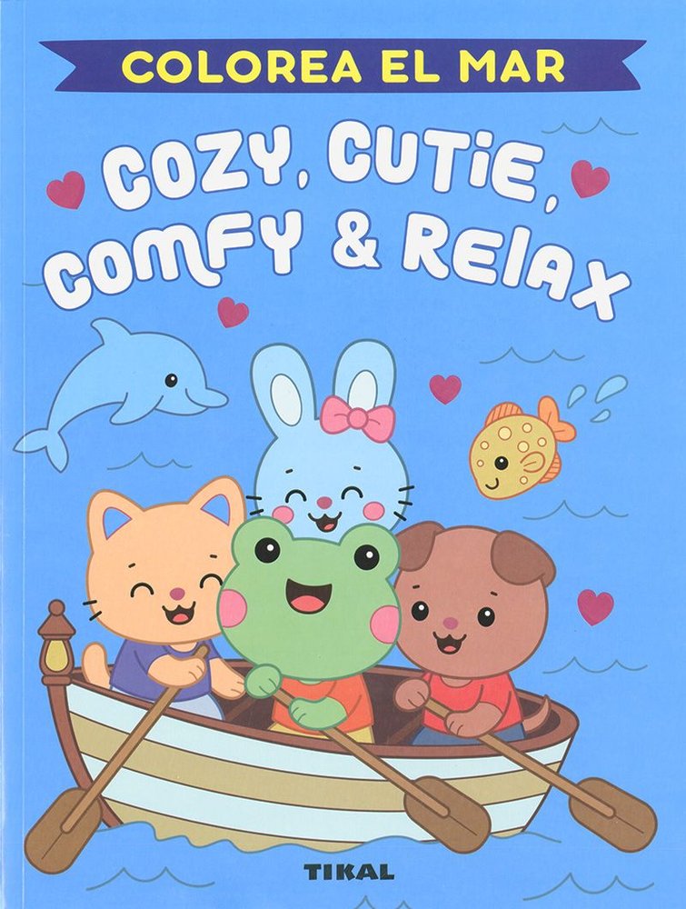 COZIE, CUTIE, COMFY & RELAX. COLOREA EL MAR, de SUSAETA EDICIONES, | portada del libro