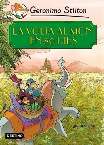 La volta al món en 80 dies, de Stilton | portada del libro