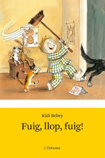 Fuig, llop, fuig!, de Bebey | portada del libro
