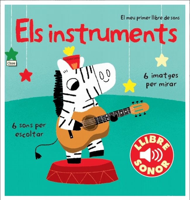 Els instruments. El meu primer llibre de sons, de Billet | portada del libro