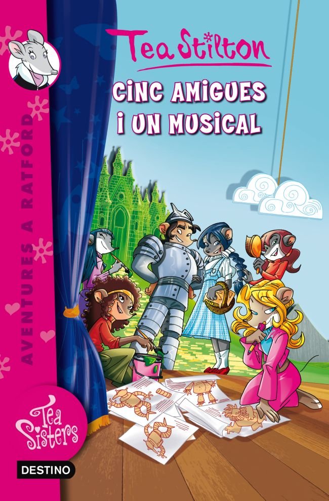 6. Cinc amigues i un musical, de Stilton | portada del libro