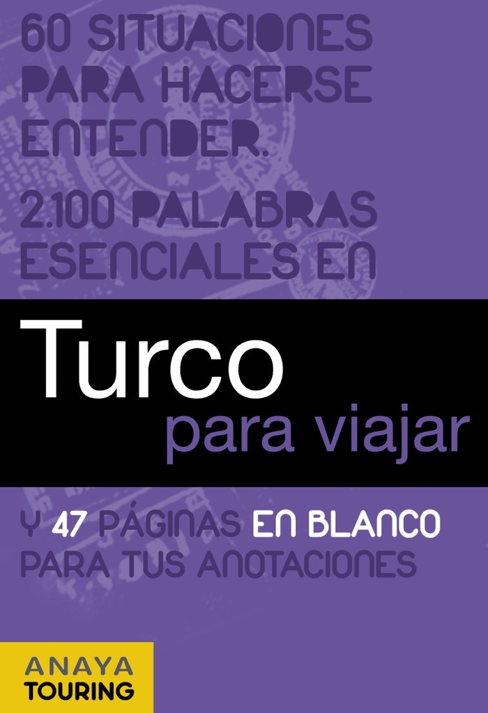 Turco para viajar, de Anaya Touring | portada del libro