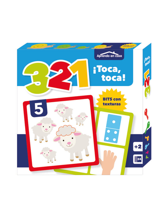APRENDO EN CASA BITS CON TEXTURAS 123 | portada del libro