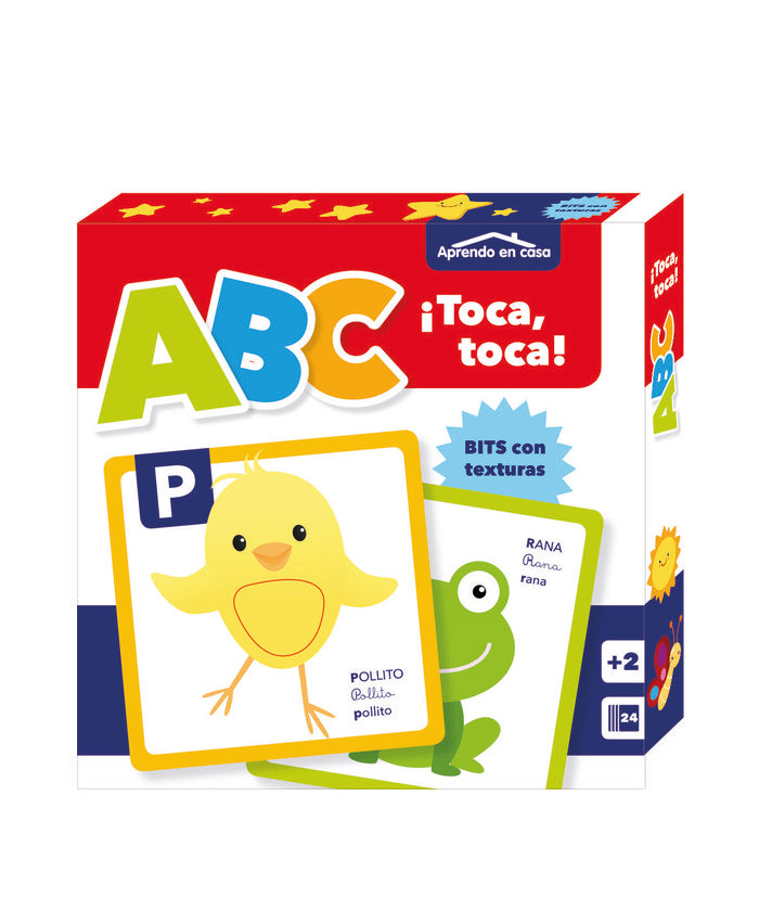APRENDO EN CASA - BITS CON TEXTURAS - ABC | portada del libro