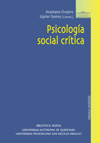 Psicología social crítica, de Ovejero Bernal, Anastasio | portada del libro