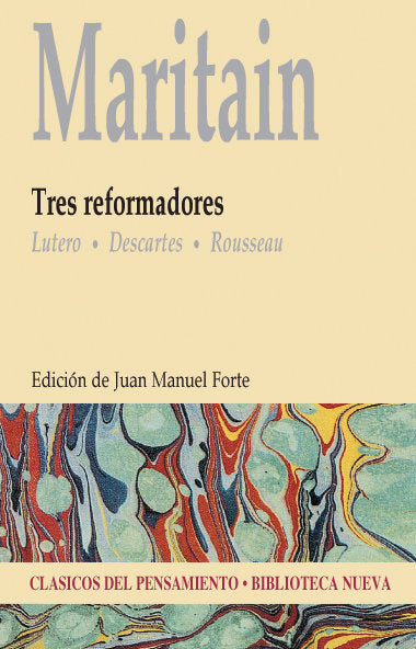Tres reformadores, de Jacques Maritain | portada del libro